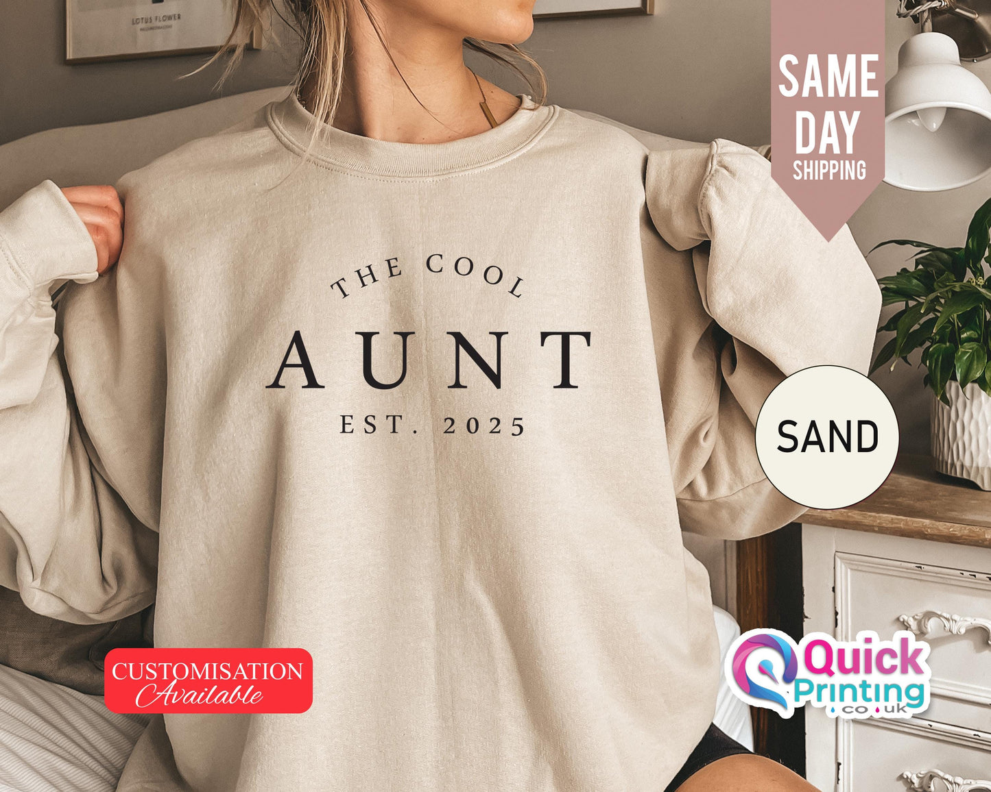 The Cool Aunt Club Sweatshirt, Custom Est Date New Aunt Sweatshirt, Cute Aunt Gifts, Cool Sister Sweater, Christmas Auntie sweatshirt 2025