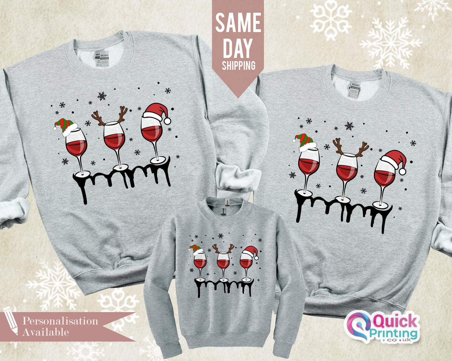 Christmas Wine Glasses Sweatshirt, Wine Lovers Long Sleeve, Wine Lover Sweatshirt, Merry Christmas Jumper, Funny Family Christmas Gift