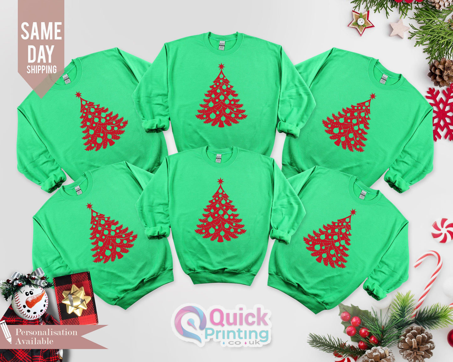 Christmas Tree Sweatshirt: Holiday Crewneck for Women
