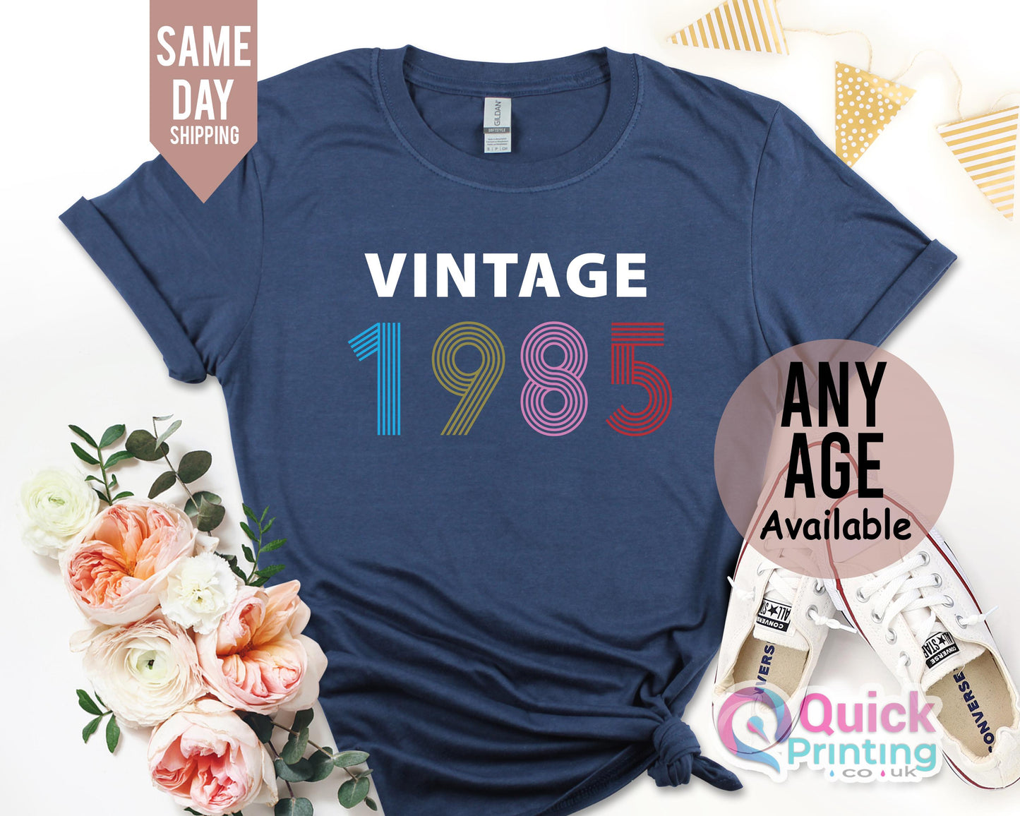 40th Birthday T-shirt, Vintage Birthday Shirt 2025, 40th Birthday Gifts for women, Vintage 1985 Birthday gift shirt, Birthday Gift for Mum