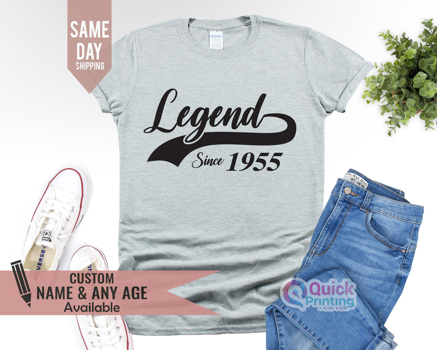 Legend Since 1955 T-Shirt: 70th Birthday Gift