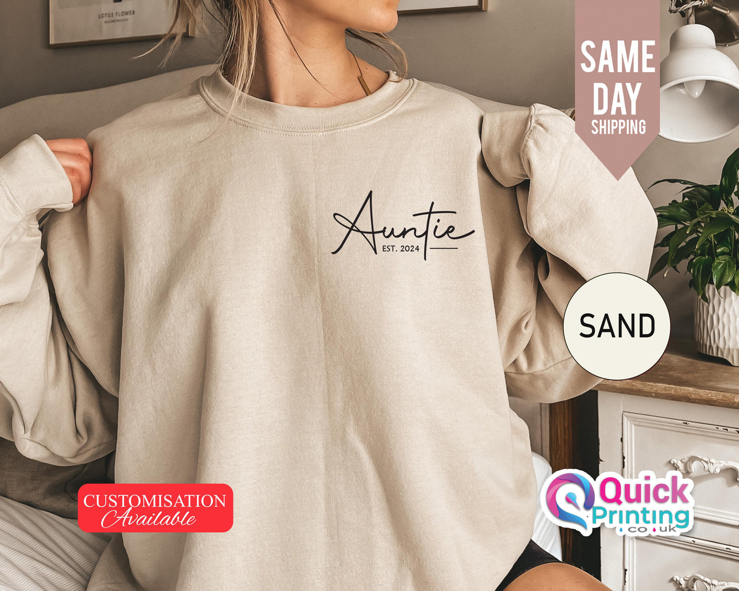 Auntie Sweatshirt, Personalized Auntie jumper, Christmas Gift sweatshirt, Auntie Announcement Sweater, Custom Auntie Sweatshirt, Auntie Gift
