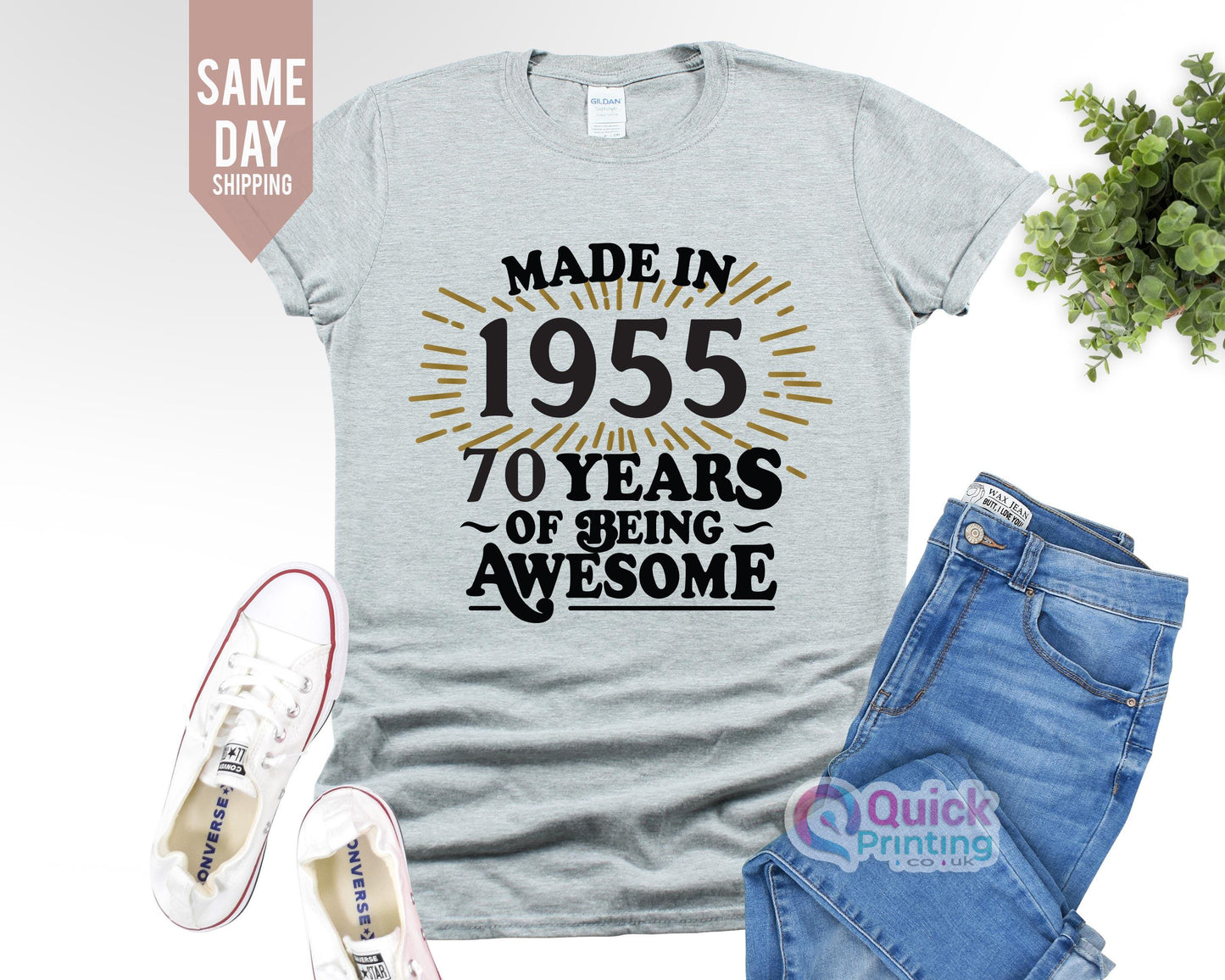 Made in 1955 70 Years Of Being T-shirt, Funny Birthday Tee, 70th Birthday T-shirt Shirt Tee, Birthday Gift for men, 50th Birthday Party 2024