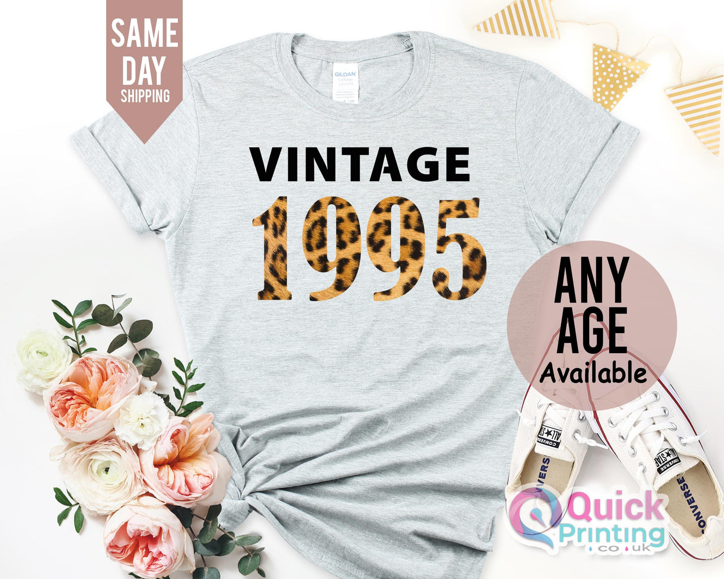 Vintage 1995 Birthday Tshirt UK, Ladies 30th Birthday Shirt, 30th Birthday Gifts for Women, Custom Birthday Gifts for her, Wife Birthday Top