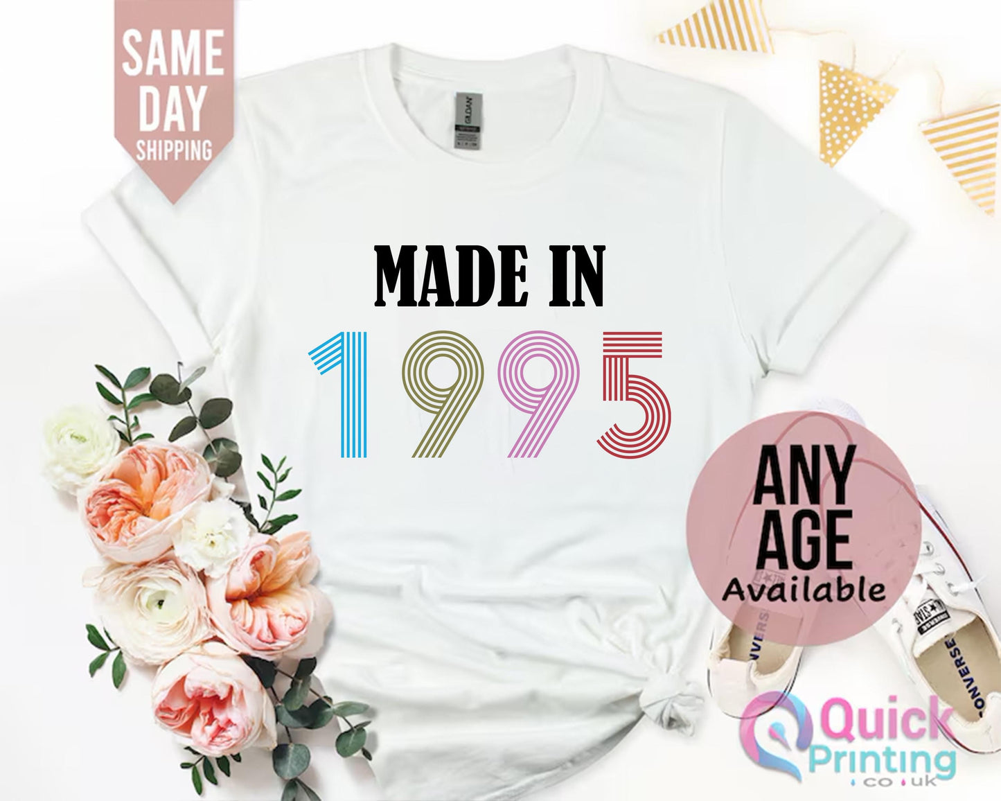 Made in 1995 Birhtday tshirt, 30th Birthday Gifts for Women, Vintage 1995 Birthday Shirt, 30th Birthday Tshirt, Birthday Gifts for Mum