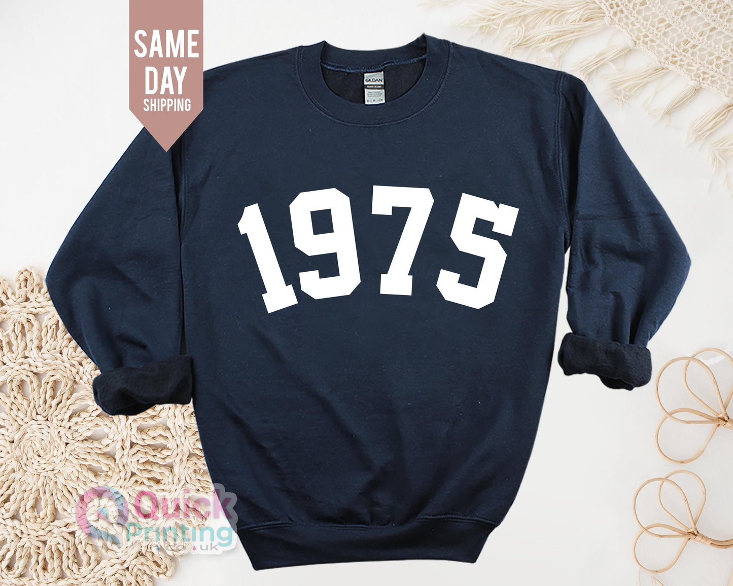 1975 Birthday sweatshirt, 1975 birth year number shirt, 50 Happy Birthday Sweatshirt, birthday gift for women, 50th birthday sweatshirt 2025