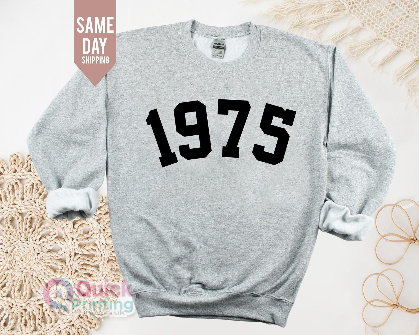 1975 Birthday Sweatshirt: 50th Birthday Gift