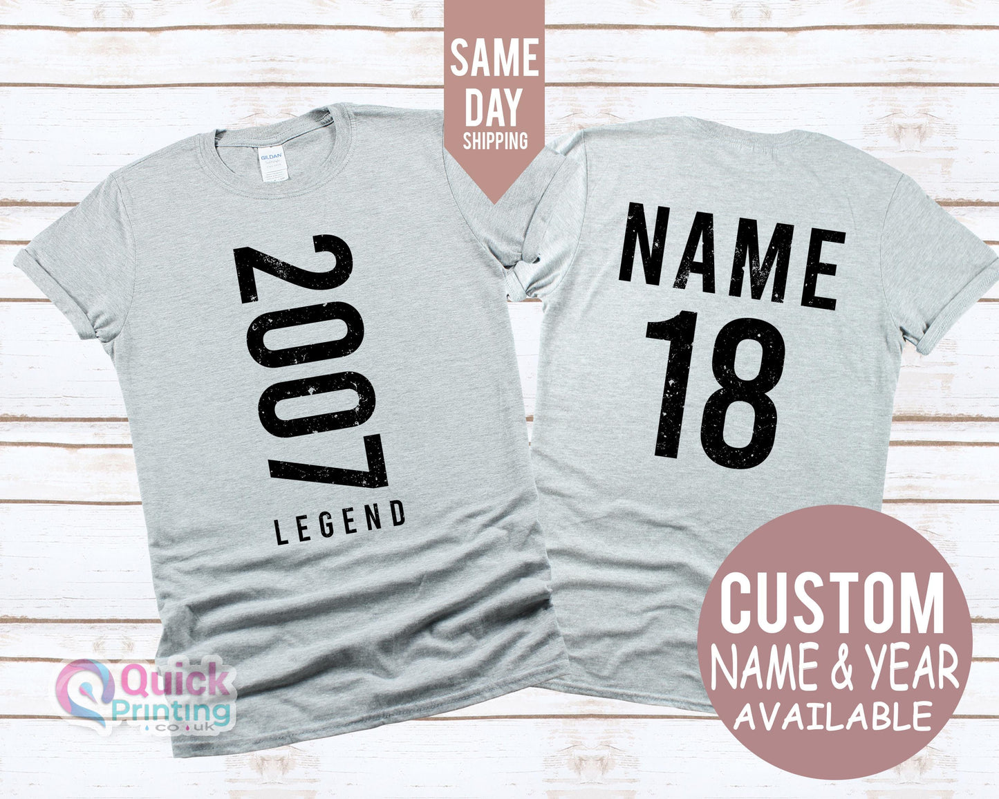 Legend 2007 Birthday Shirt, 18th Birthday Gift for Men, 2007 Vintage Birthday Tshirt Woman, legend t-shirt, Birthday T-shirt 2025, Xmas Tee