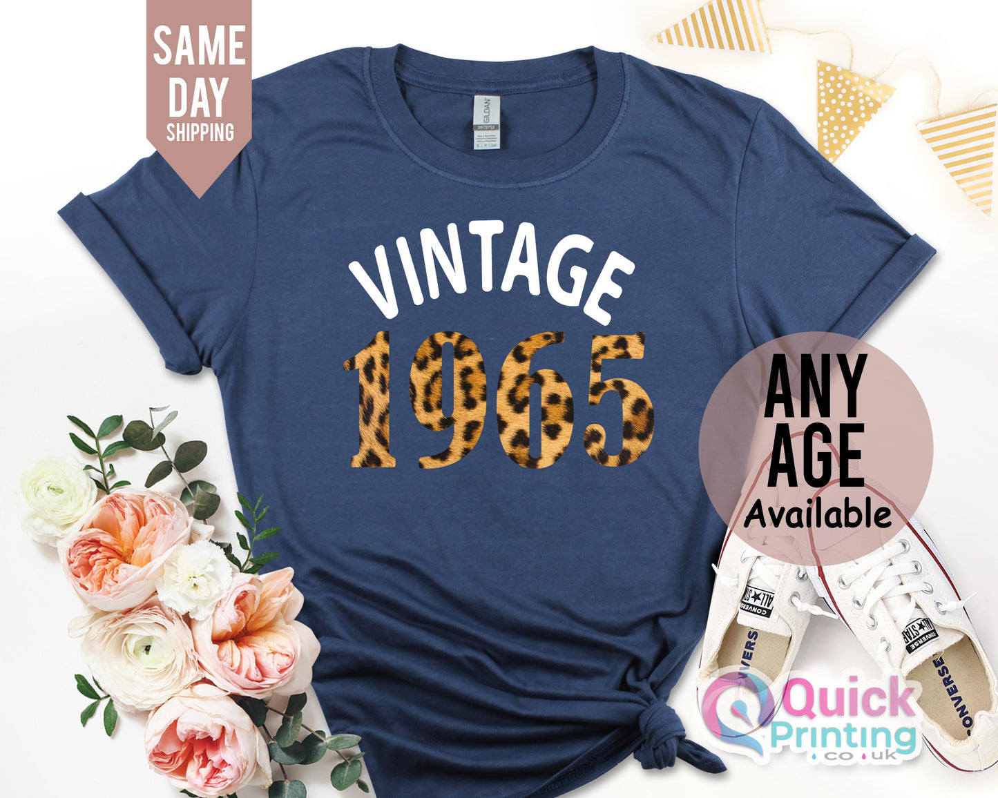 60th Birthday Shirts for Women, 1965 Birthday TShirt Leopard, 60th Birthday Gifts, Vintage Birthday gift shirt, Birthday Gift for Mum 2025