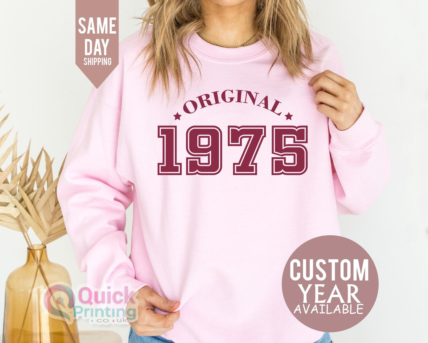 Vintage Birthday 1975 Sweatshirt for Women Men, 50th Birthday Jumper, 50th Birthday Gift for Women, Christmas Gift for Mum Dad Womens jumper