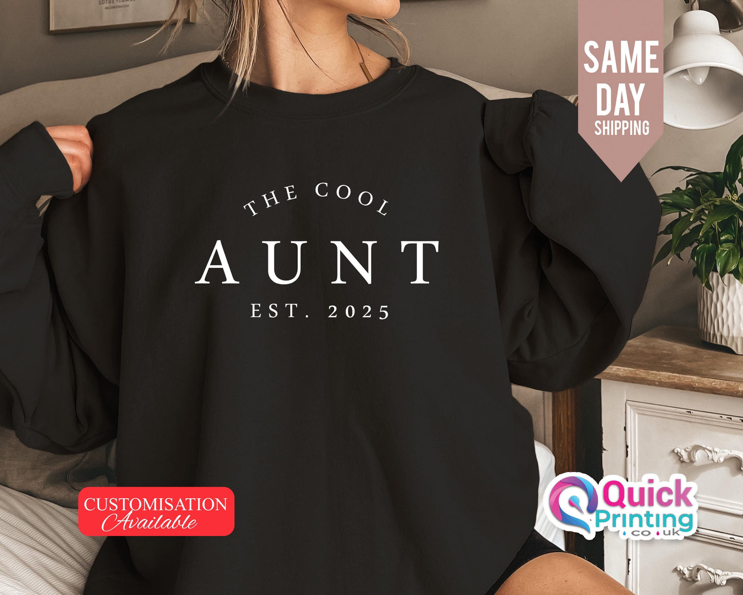The Cool Aunt Club Sweatshirt, Custom Est Date New Aunt Sweatshirt, Cute Aunt Gifts, Cool Sister Sweater, Christmas Auntie sweatshirt 2026