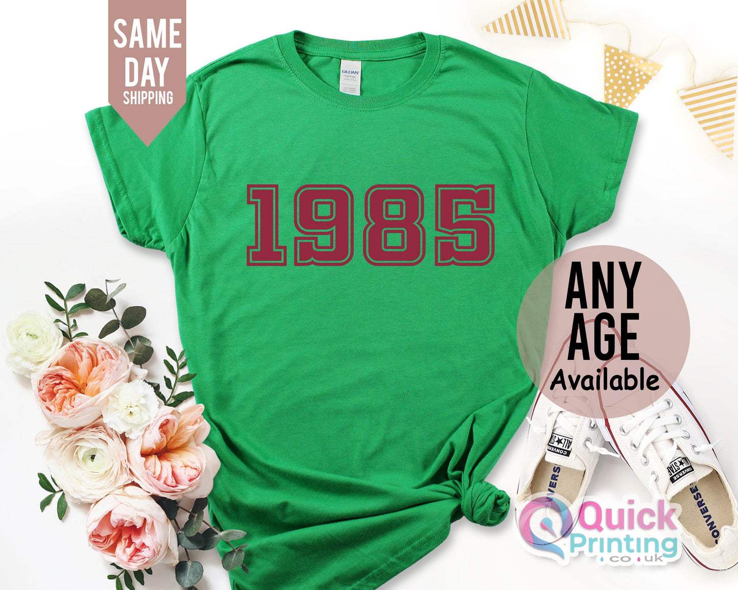 1985 Birthday T-shirt for Women: Vintage 40th Birthday Gift