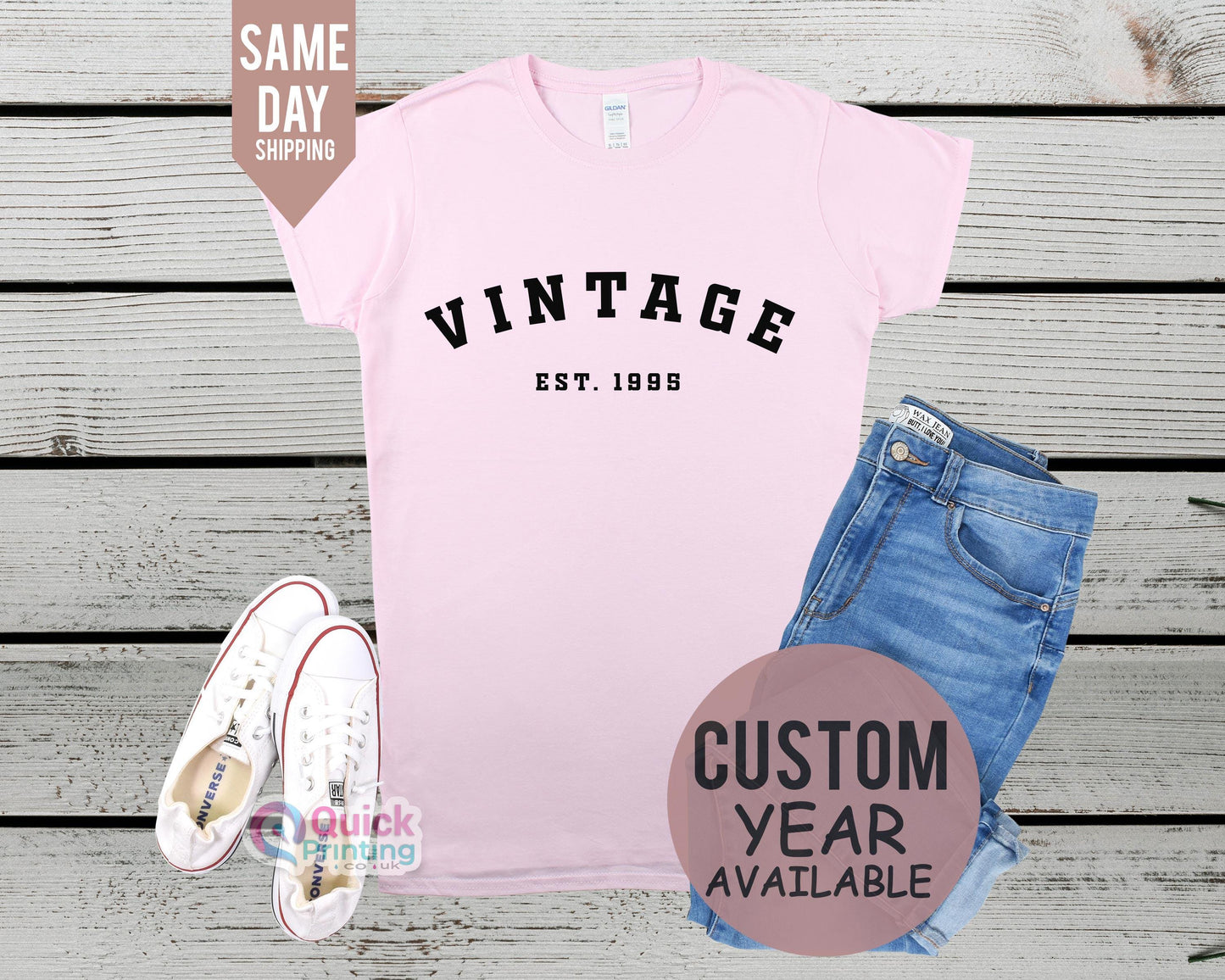Vintage Est 1995, Vintage 1995 Birthday T-shirt UK, 30th birthday gift shirt, Birthday Gifts for him and her, 18th Birthday Present 2025