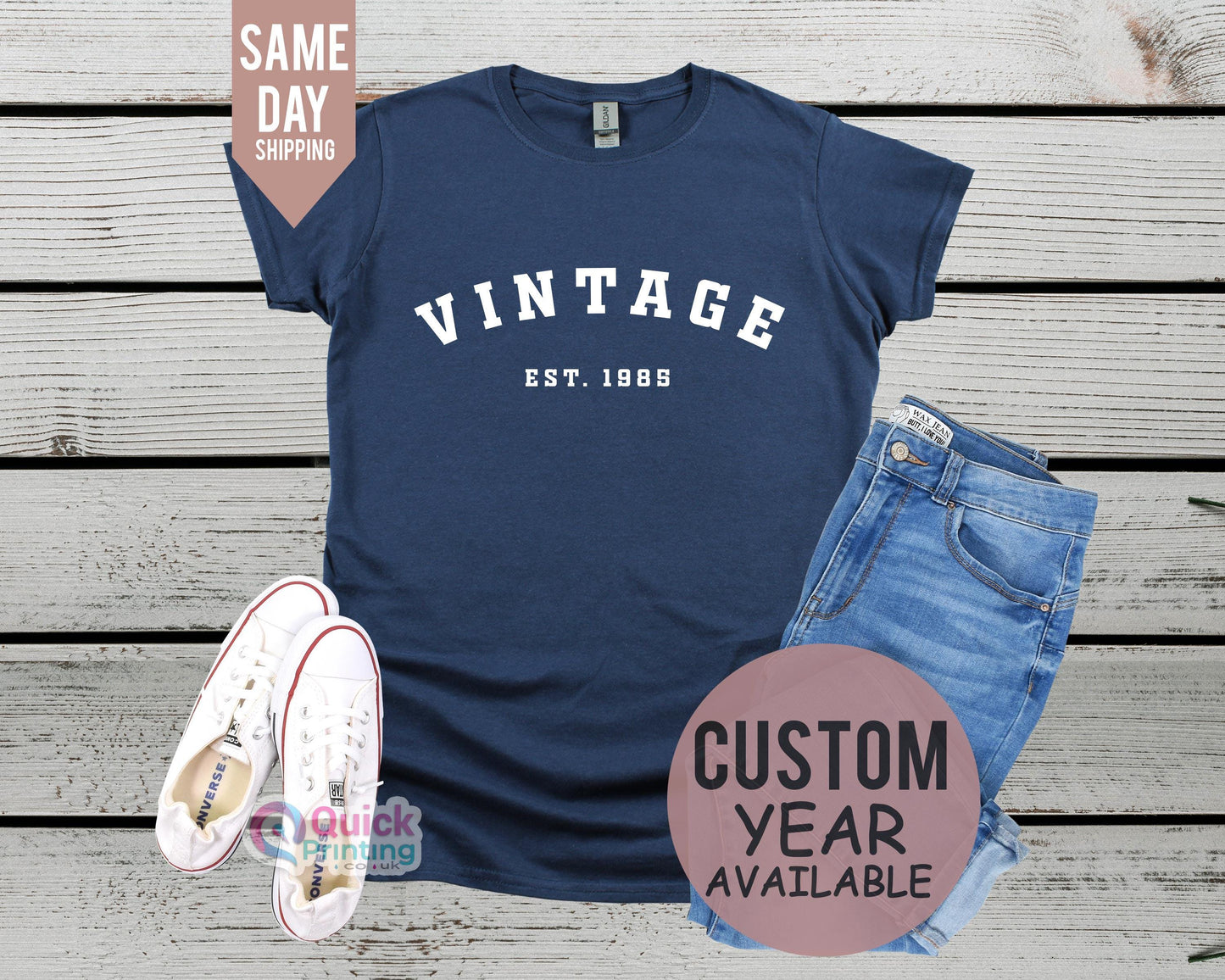 Vintage Est 1985, Vintage 1985 Birthday Tshirt UK, 40th birthday gift shirt, Birthday Gifts for him and her, 40th Birthday Present 2025