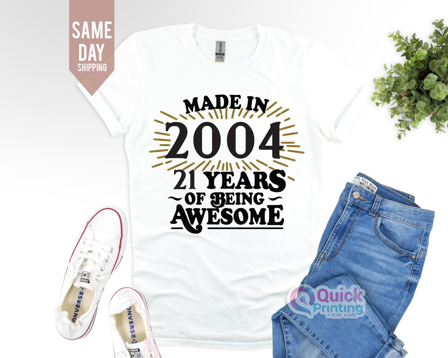 Made in 2004 21 Years Of Being Tshirt, 21st Birthday T-shirt Shirt Tee, Birthday Gift for men, Happy Birthday T Shirt, Birthday T-shirt Gift