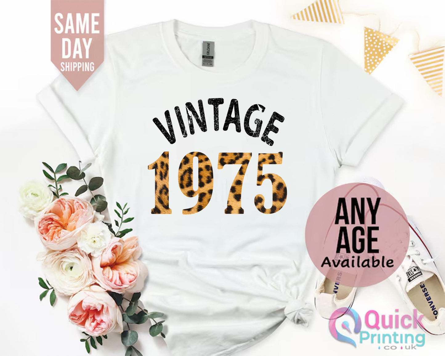 1975 Vintage Birthday Shirt, 50th Birthday Shirt, 50th Birthday Gifts for women, Vintage Birthday gift shirt, Mum Birthday Gift Wife 50th