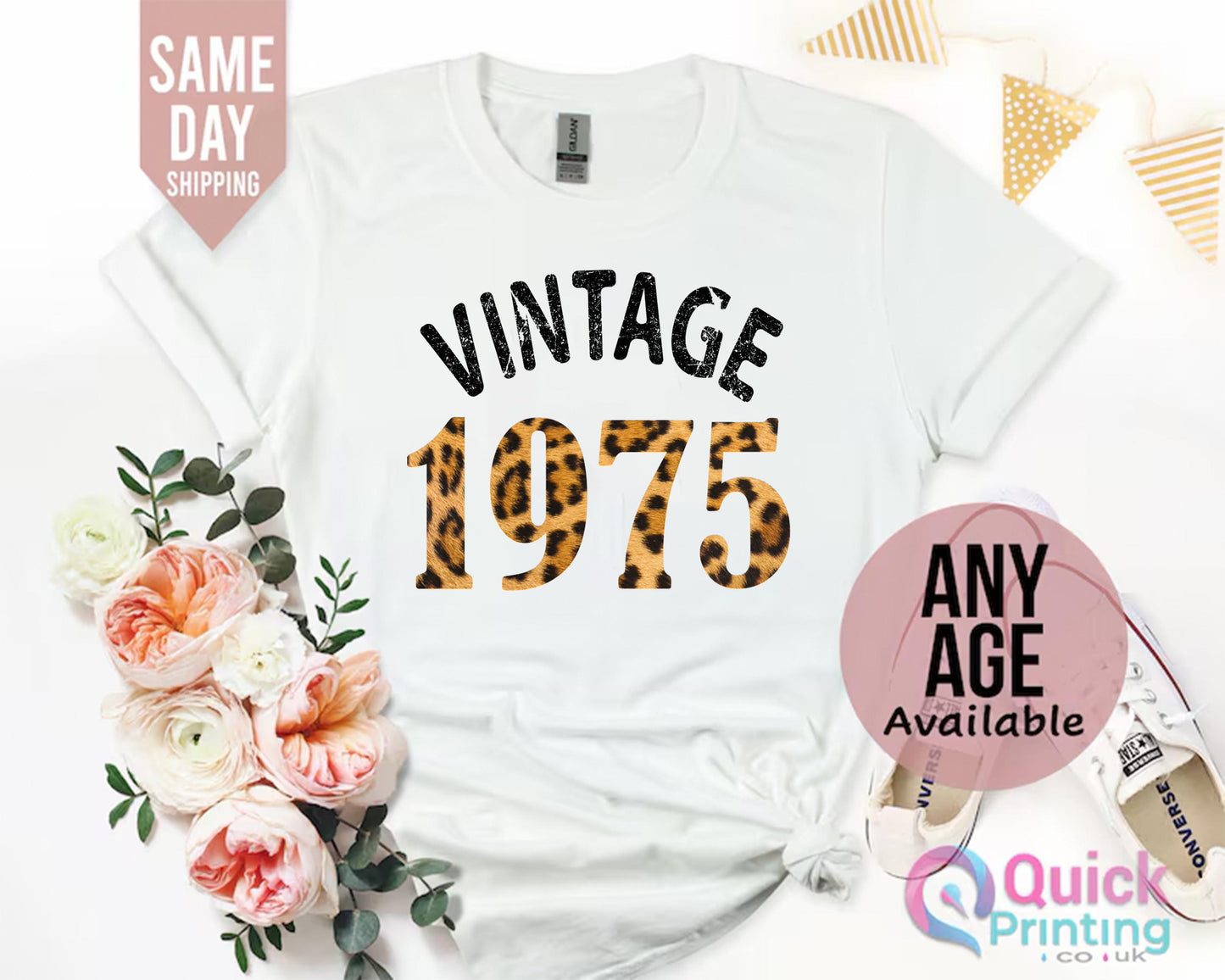 1975 Vintage Birthday Shirt, 50th Birthday Shirt, 50th Birthday Gifts for women, Vintage Birthday gift shirt, Mum Birthday Gift Wife 50th