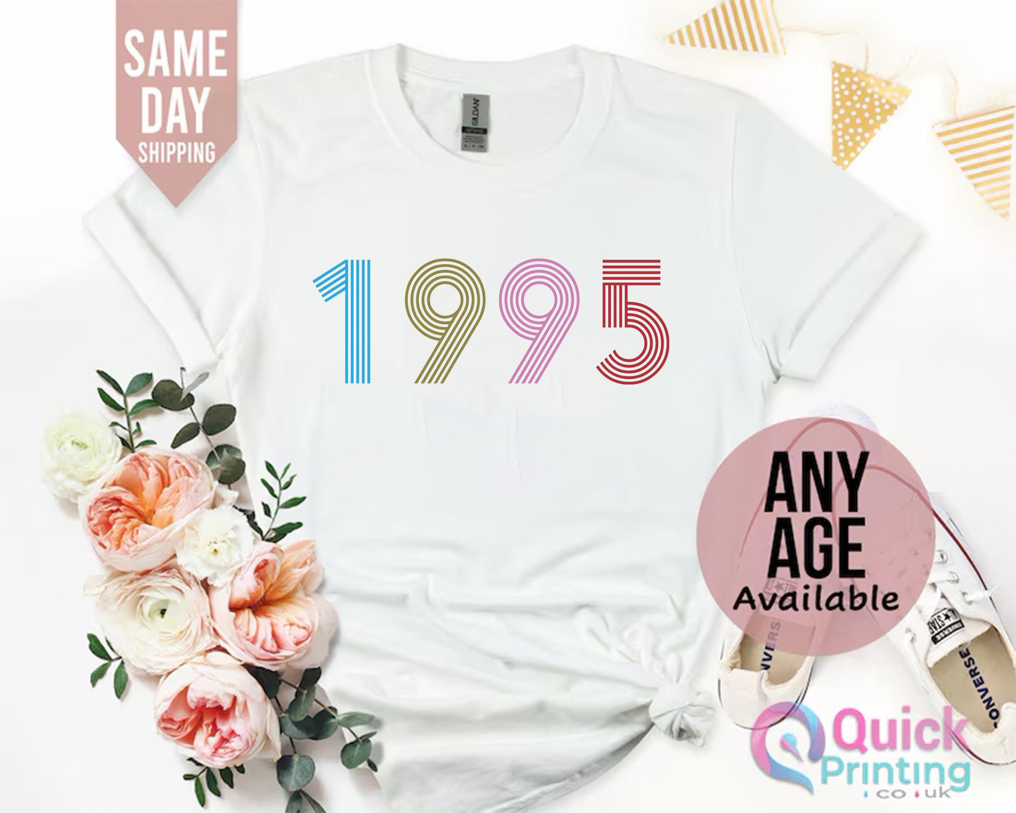 Ladies 30th Birthday Shirt, 1995 Birthday Shirt, 30th Birthday Gifts for women, Vintage Birthday gift shirt, Mum Birthday Gift 2025