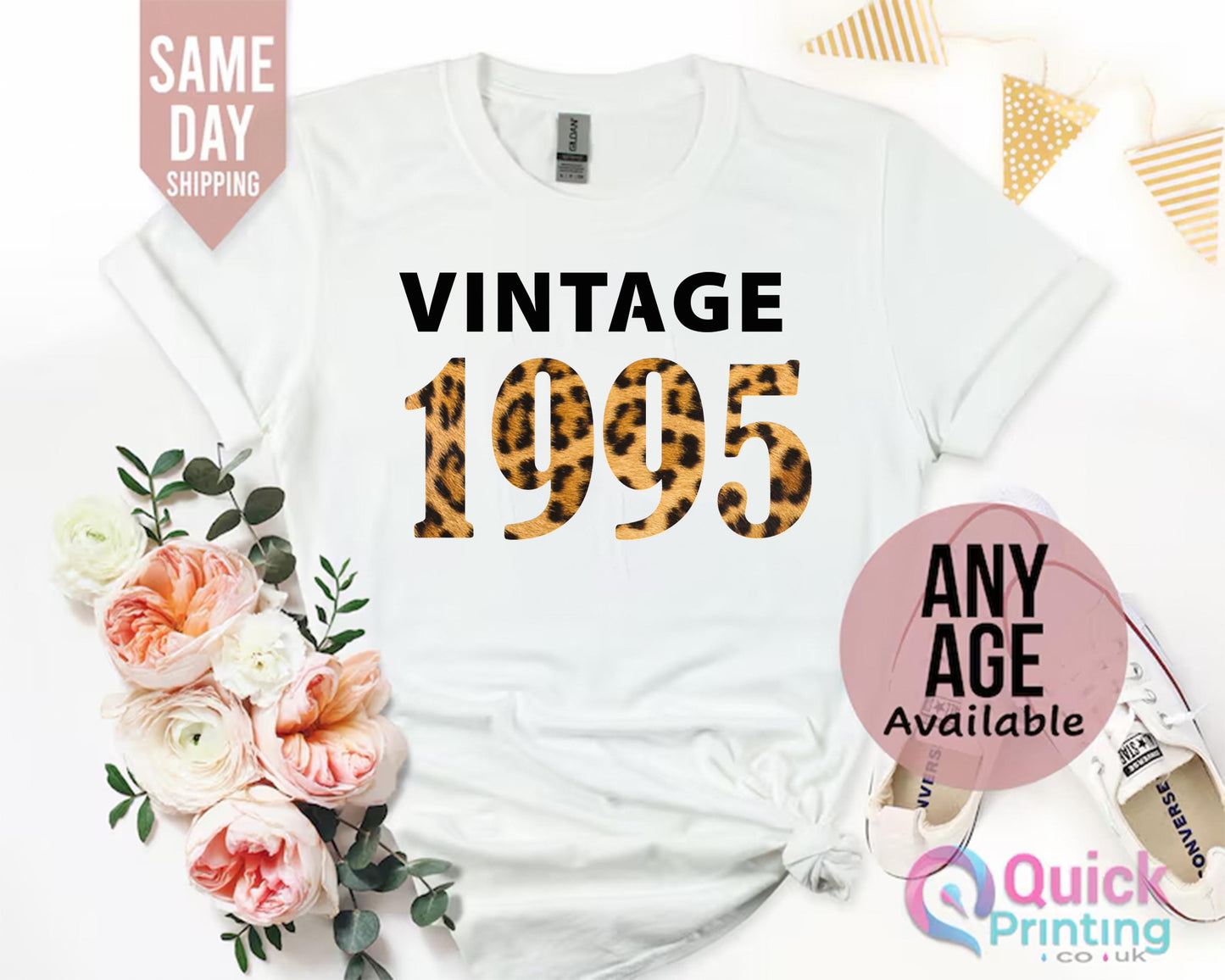 Vintage 1995 Birthday Tshirt UK, Ladies 30th Birthday Shirt, 30th Birthday Gifts for Women, Custom Birthday Gifts for her, Wife Birthday Top