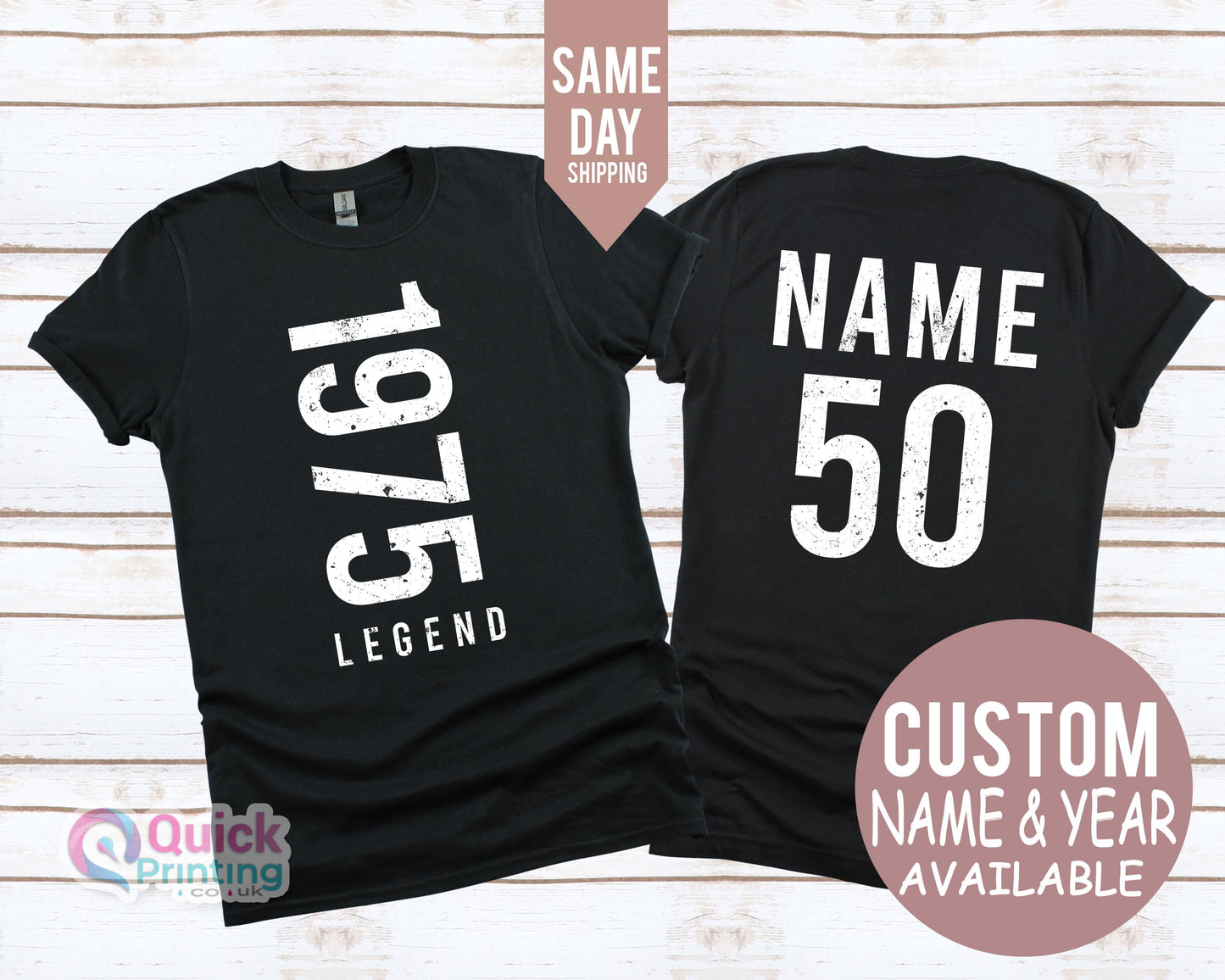 Legend 1975 Birthday Shirt: 50th Birthday Gift T-Shirt