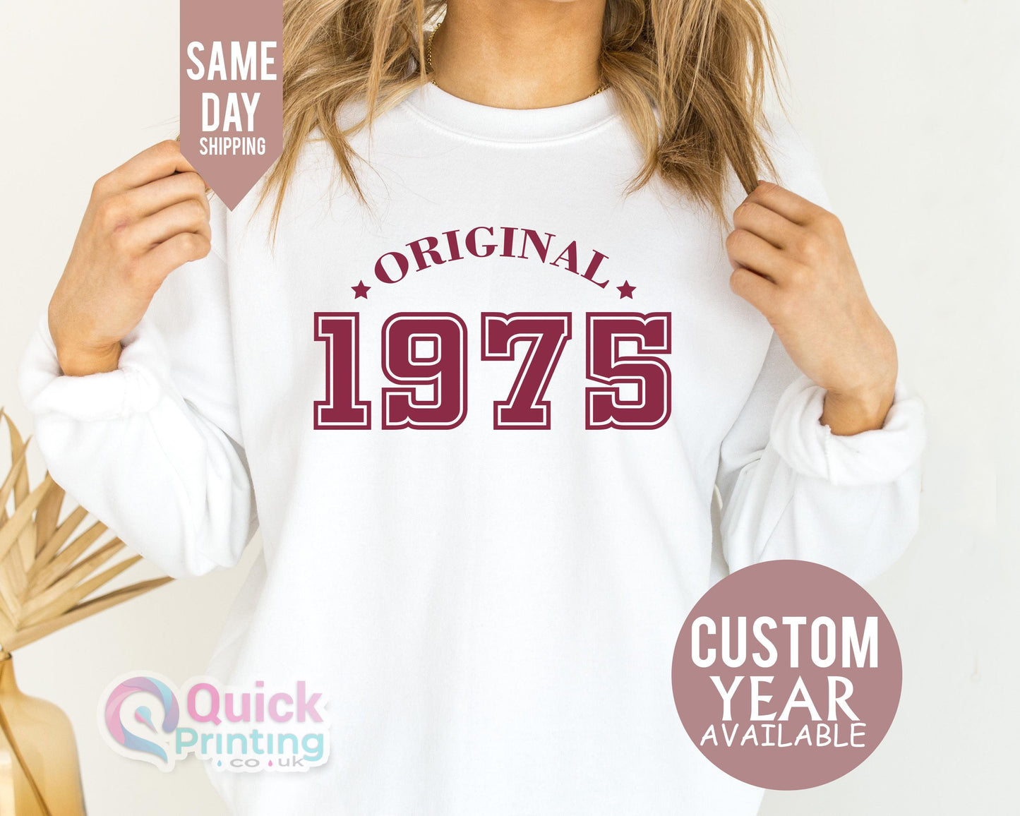 Vintage Birthday 1975 Sweatshirt for Women Men, 50th Birthday Jumper, 50th Birthday Gift for Women, Christmas Gift for Mum Dad Womens jumper