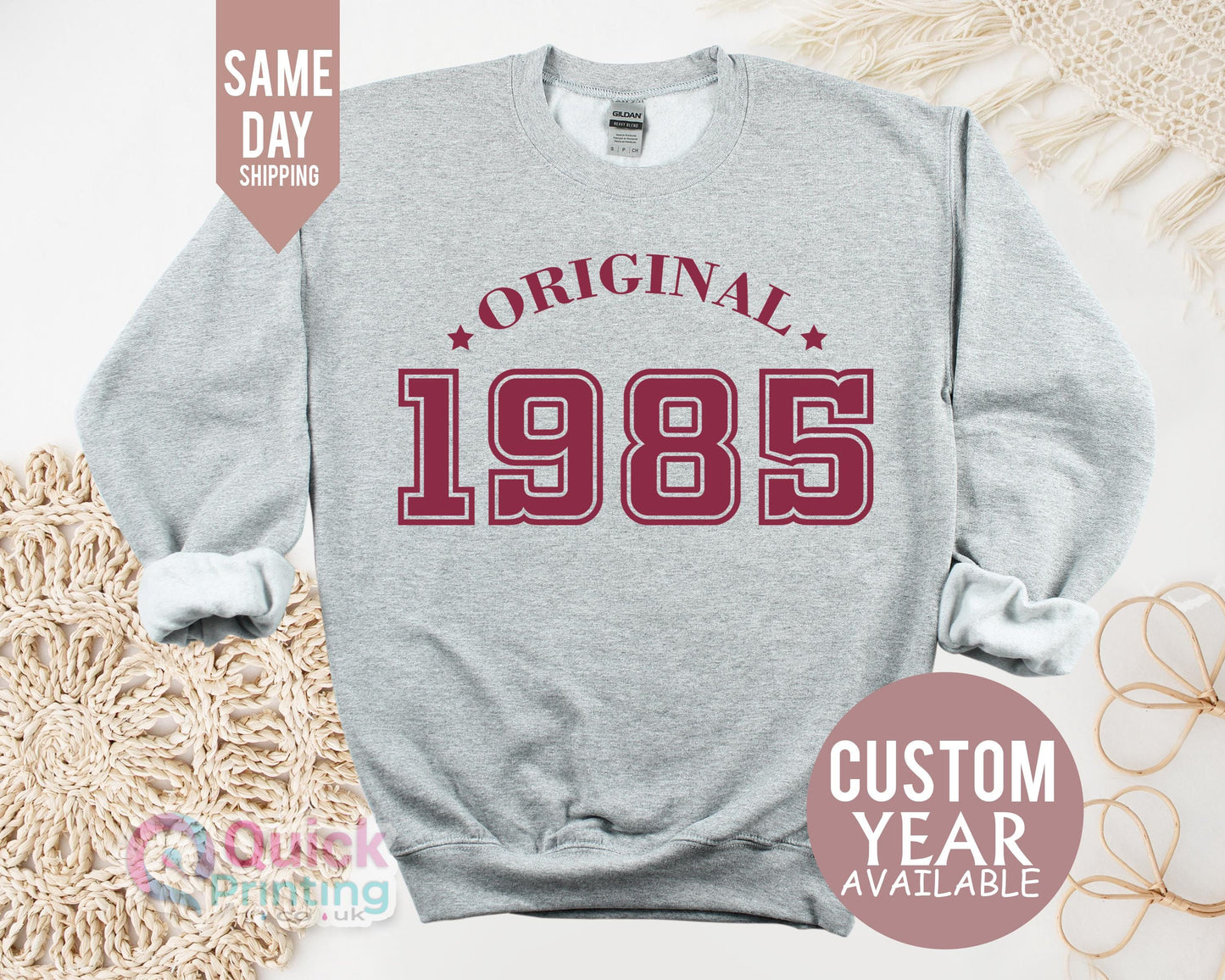40th Vintage Birthday Sweatshirt 40th Birthday Gift for Women, 1985 Birthday Jumper for Women Men, Vintage Gift for Mum Dad Mothers day gift