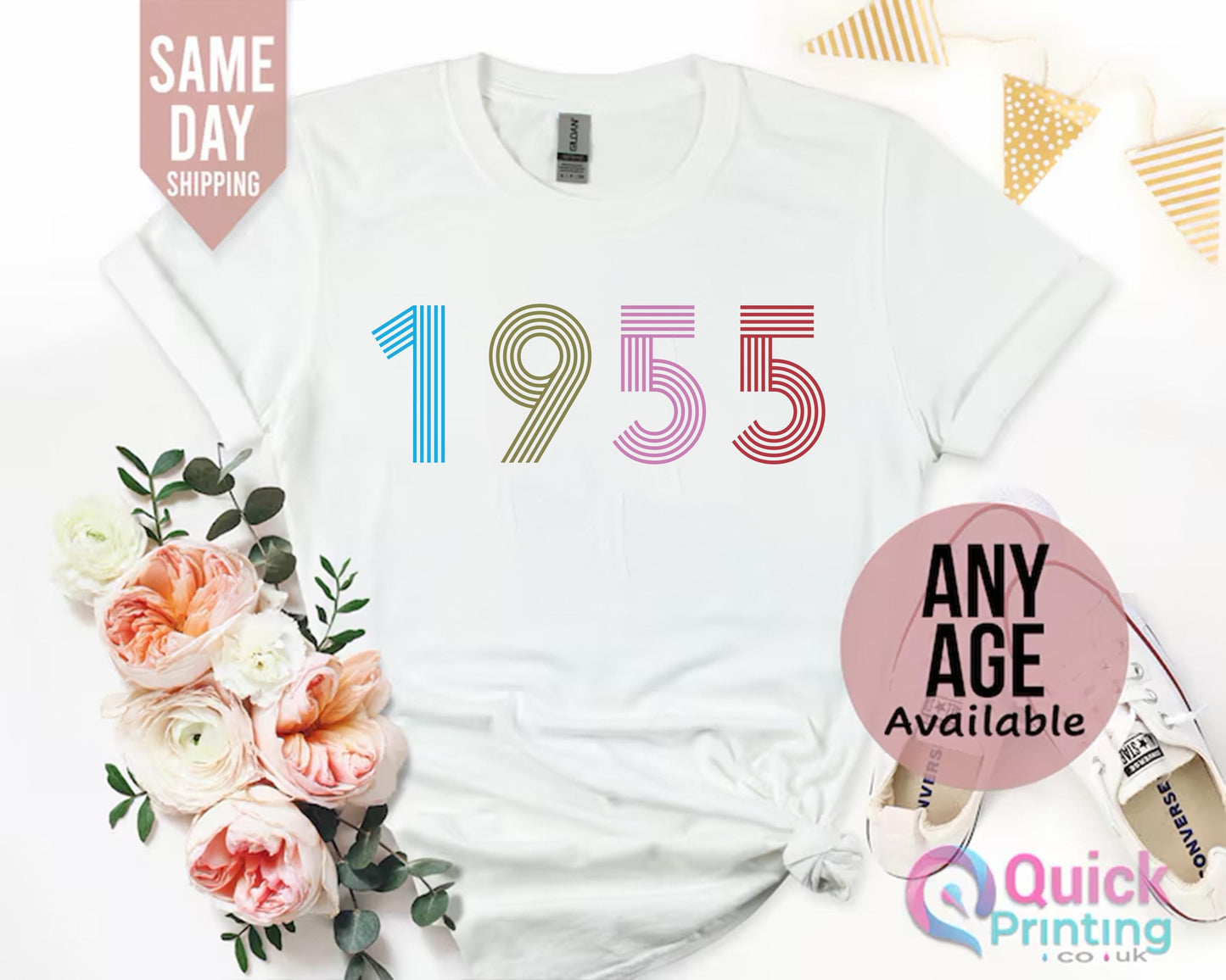 70th Birthday T-shirt, Vintage Birthday Shirt 2025, 70th Birthday Gifts for women, Vintage 1955 Birthday gift shirt, Birthday Gift for Mum