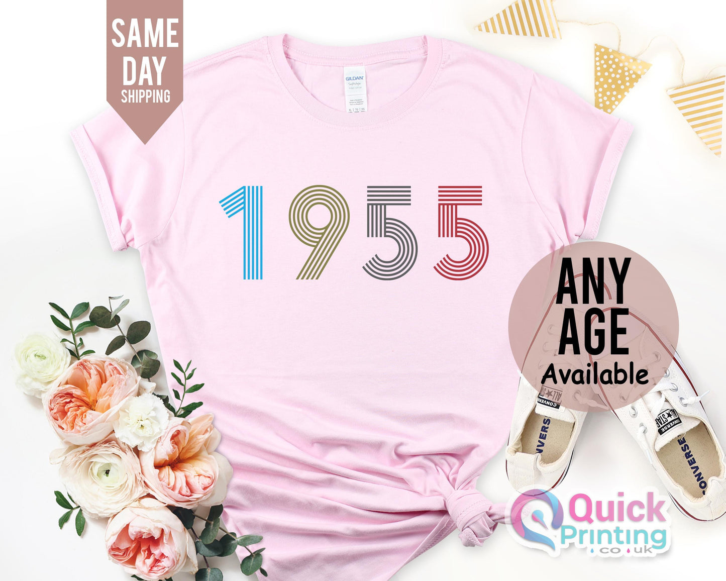 70th Birthday T-shirt, Vintage Birthday Shirt 2025, 70th Birthday Gifts for women, Vintage 1955 Birthday gift shirt, Birthday Gift for Mum