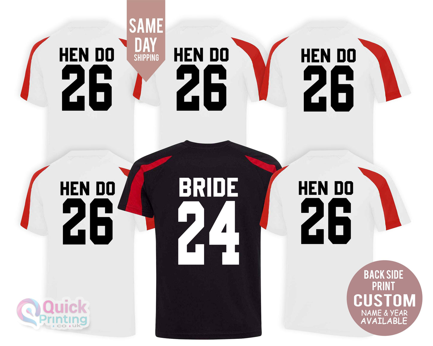 Custom Name Number Stag Do Football Shirt, Funny Photo Sports Hen Party Family Shirt, Soccer themed Bachelorette Shirts 2025