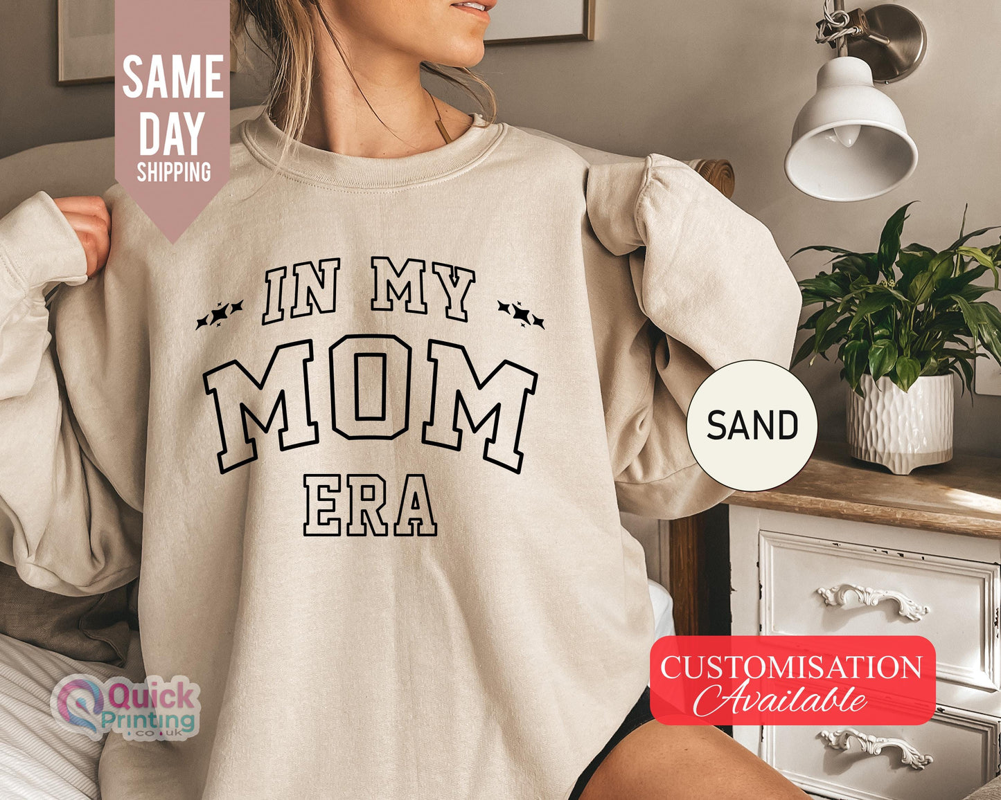 In My Mom Era Crewneck Sweatshirt, Mama Sweatshirt, Mom Sweatshirt, Trendy Mom Apparel, Mother's Day Sweatshirt, Best Gifts for Mom,Mom Tee