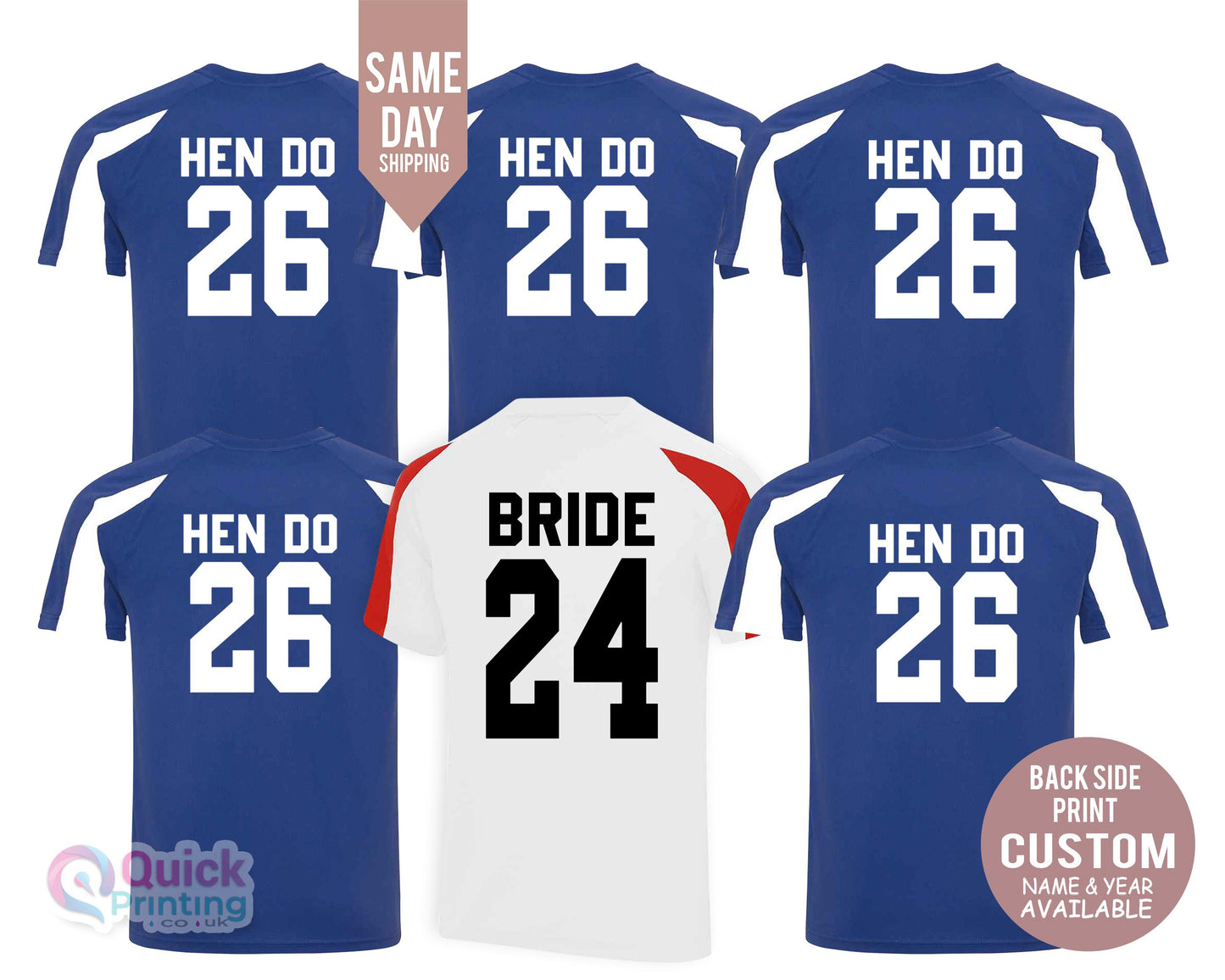 Custom Name Number Stag Do Football Shirt, Funny Photo Sports Hen Party Family Shirt, Soccer themed Bachelorette Shirts 2025