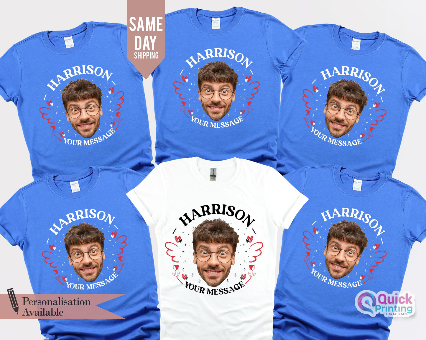 Personalized Stag Do Photo T-Shirt: Custom Bachelor Party Shirt