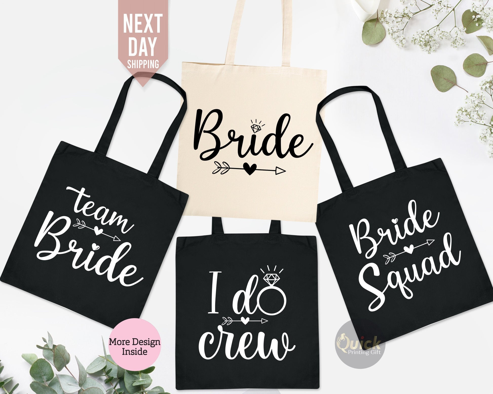 Personalized Wedding Tote Bags