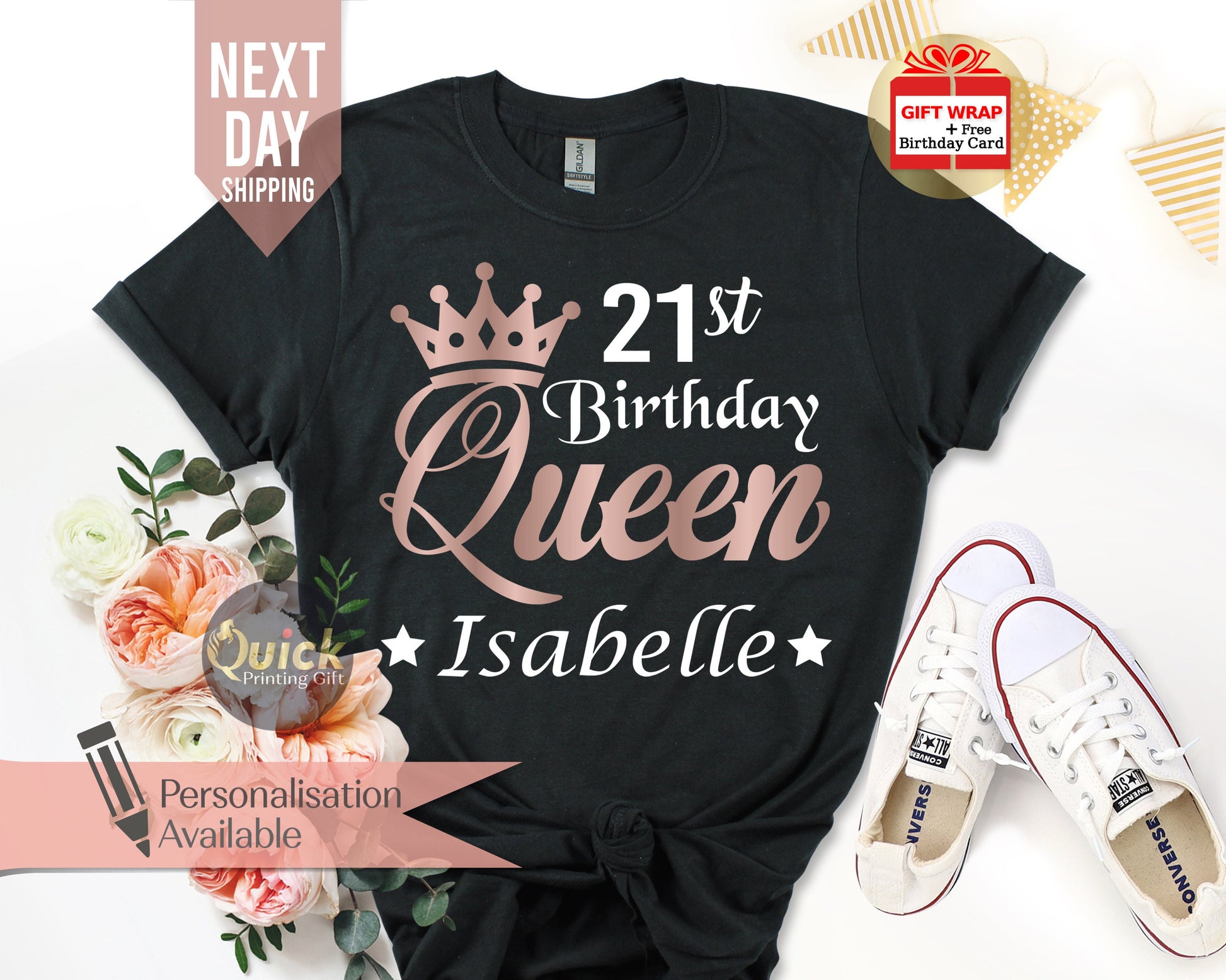 21st Birthday Queen Shirt