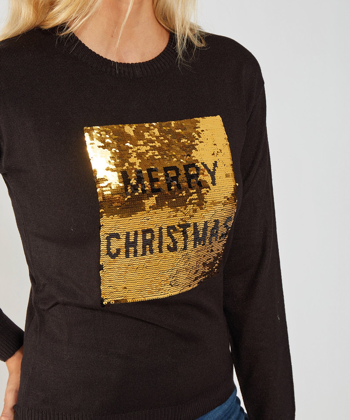 Womens Christmas Jumper, New Year Jumper 2023, Christmas Sequin Sweatshirt, Funny Christmas Jumper, Christmas Gift for her, Ladies Sweater