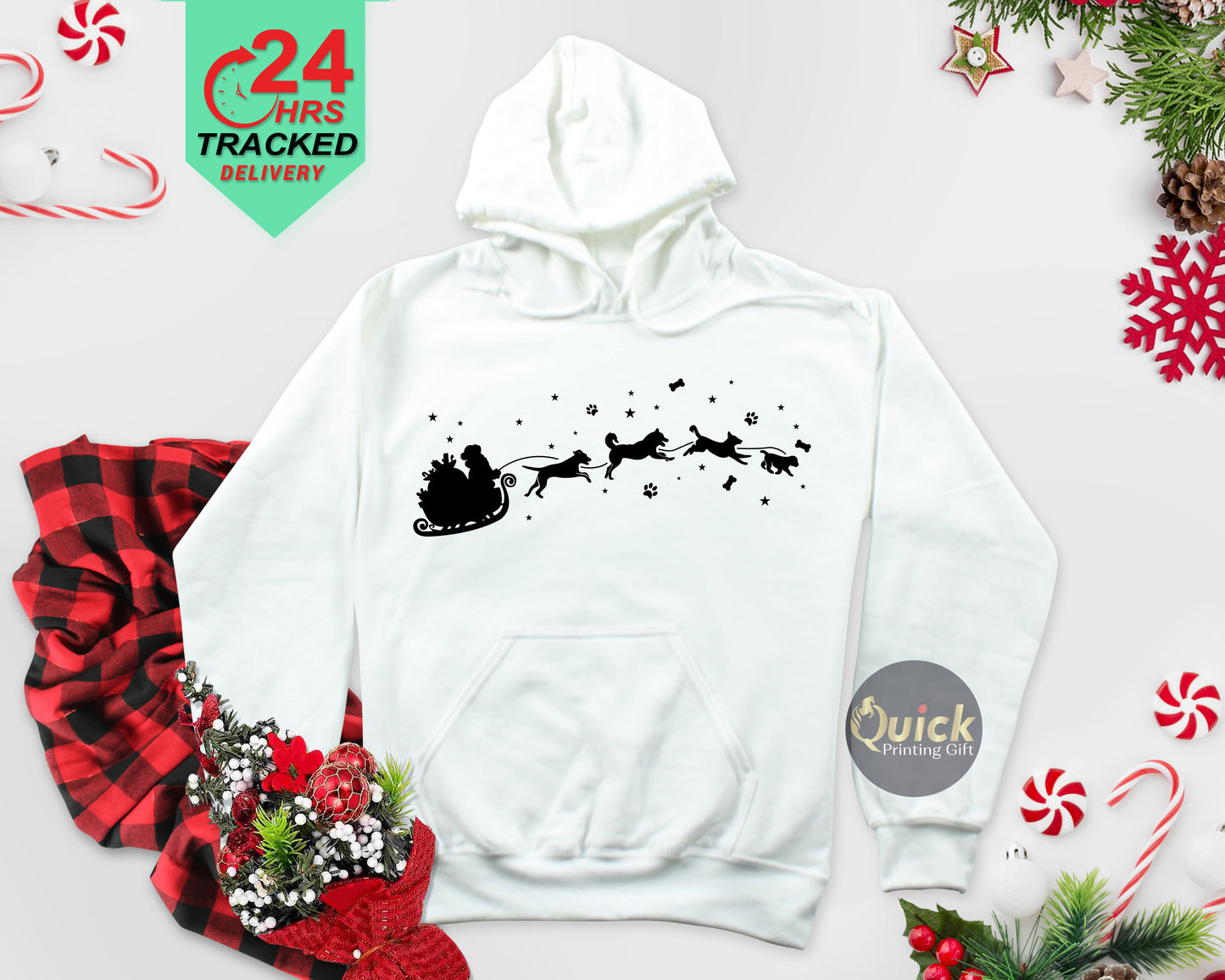 Dog Christmas Hoodies, Funny Christmas Hoodies for Women Men, Christmas Couple Hoodies, Dog Lover Hoodies Gift, Christmas Gifts for Dog Mum