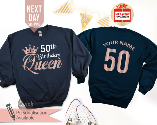 50th Birthday Queen Sweatshirt