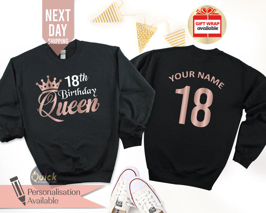 18th Birthday Queen Sweatshirt