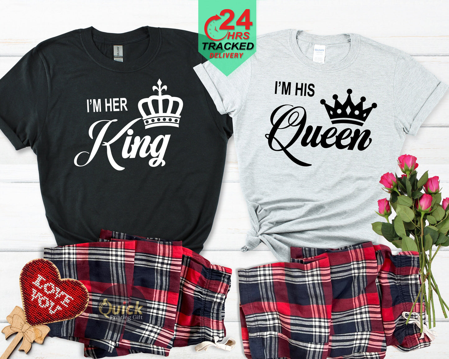 King And Queen Couple T-Shirt