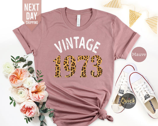 1973 Vintage Birthday Shirt, 50th Birthday Shirt, 50th Birthday Gifts for women, Vintage Birthday gift shirt, Mum Birthday Gift Wife 50th