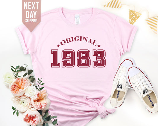 1983 Birthday TShirt for Women, 40th Birthday Tshirt Gift, Vintage 1983 Birthday Shirt, 40th Birthday Tshirt, Birthday Gift for Mum