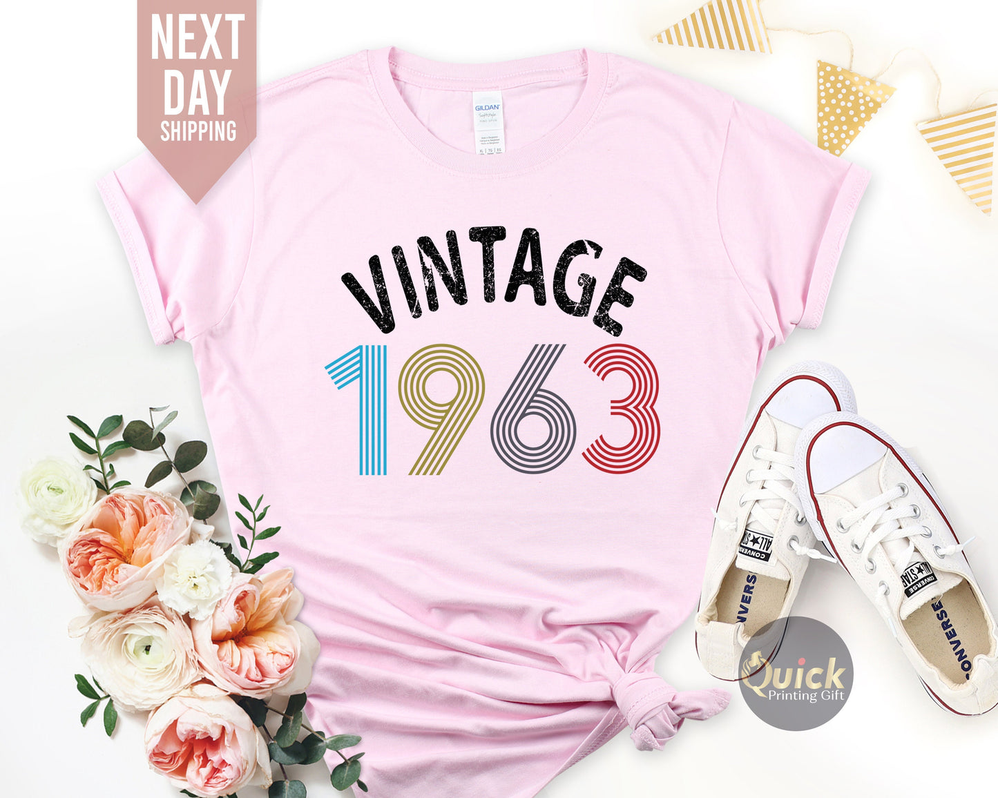 60th Birthday Vintage Shirt, 1963 Birthday Shirt, 60th Birthday Shirt Gifts for women, Vintage Birthday gift, Birthday Gift for Mum Grandpa