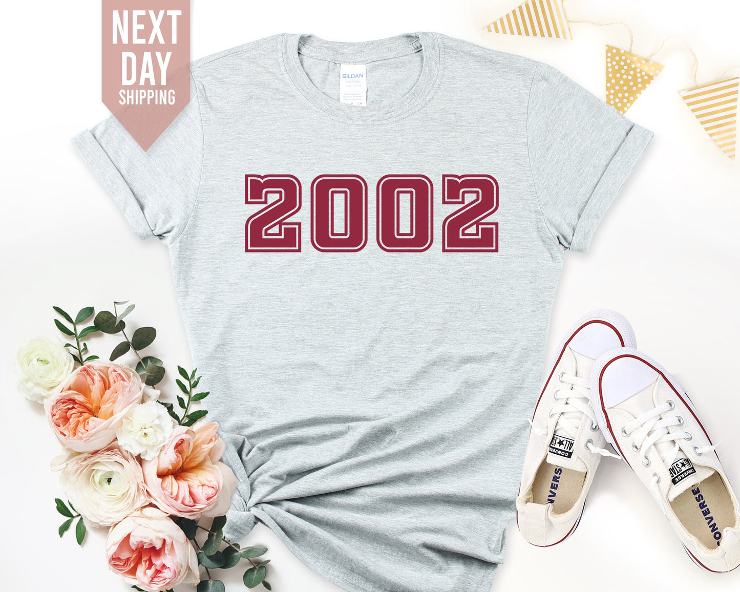 2002 Birthday Year TShirt UK, 21st Birthday Shirts Girls 21st Birthday Gift, Friends Birthday Party Tshirt, Birthday Gift for her Daughter