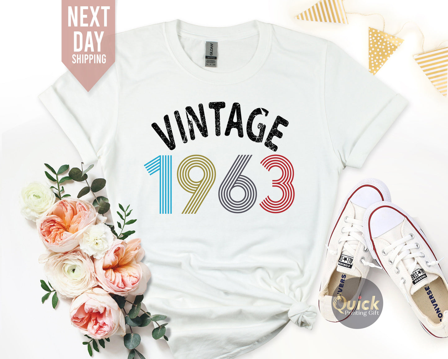 60th Birthday Vintage Shirt, 1963 Birthday Shirt, 60th Birthday Shirt Gifts for women, Vintage Birthday gift, Birthday Gift for Mum Grandpa