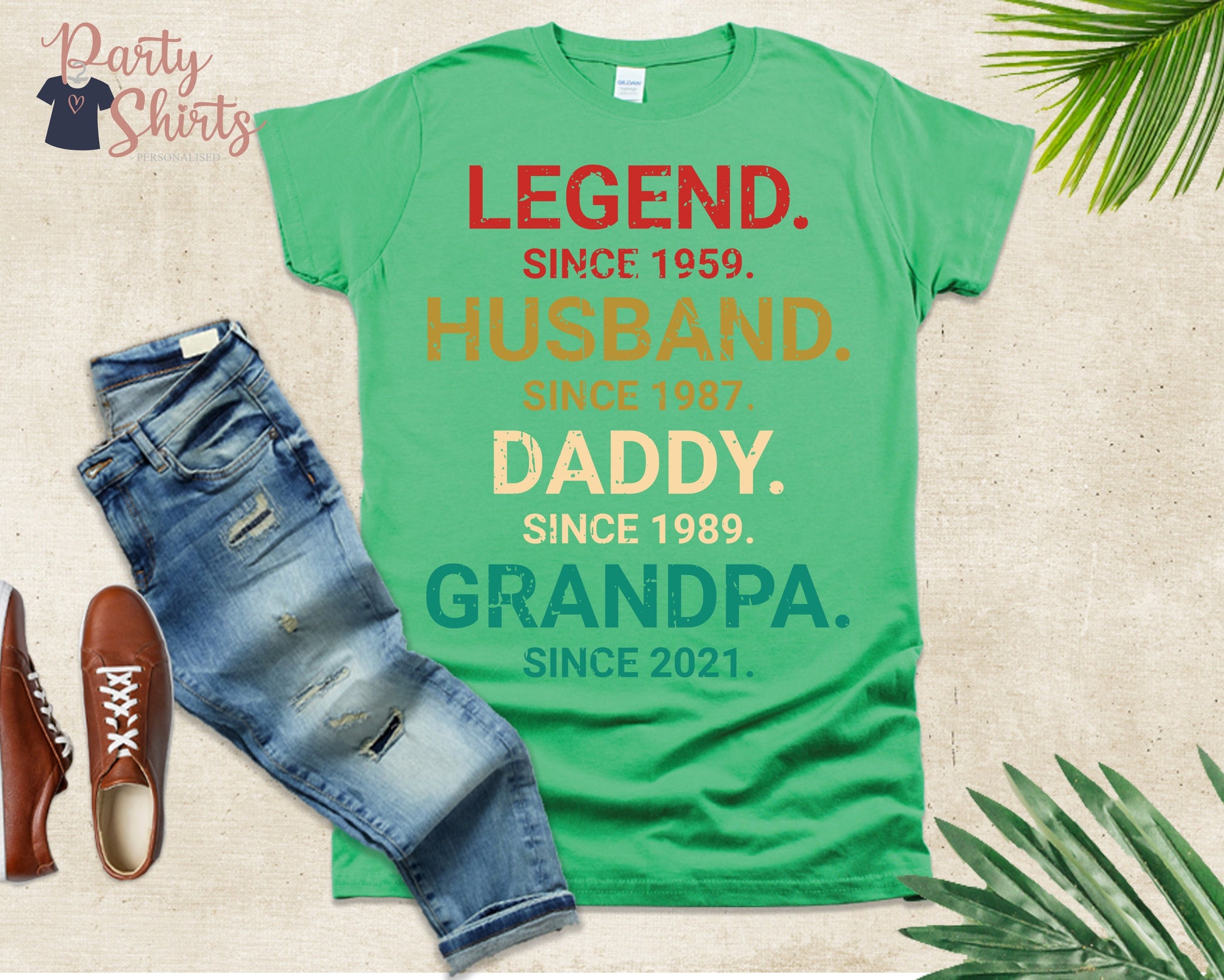 Husband Father Grandpa Legend Shirt