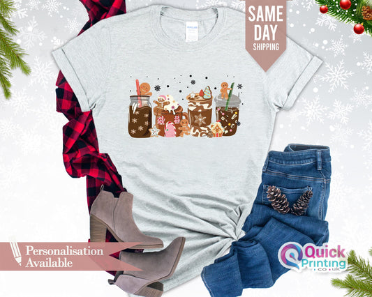 Gingerbread Latte Christmas Coffee Shirt, Holiday lights, Festive ornaments, Santa Claus, Holiday brunch, Winter festivals, Office Christmas parties, Gingerbread treats, snowman shirt, snowman t shirt, frosty the snowman shirt, abominable snowman shirt, snowman tee shirt, women's snowman shirt, plus size snowman shirt, santa t shirt, santa hawaiian shirt, santa claus t shirt, bah humbug t shirts, childrens xmas t shirt, santa claus tee, hail santa shirt, black santa shirt, santa shirt mens, mens santa shirt