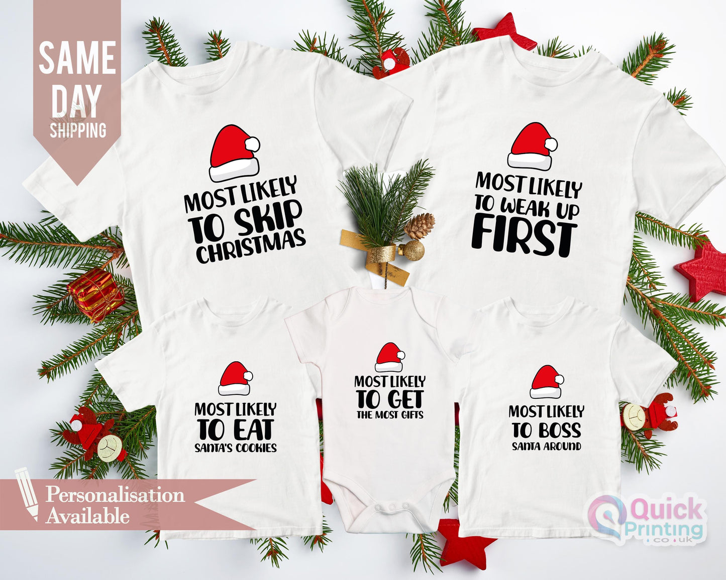 Most Likely To Custom Christmas Shirt, Most Likely To Skip Christmas, Most Likely To Wake Up First, Most Likely To Eat Santa's Cookies, Most Likely To Get The Most Gifts, Most Likely To Boss Santa Around, santa t shirt, santa hawaiian shirt, ladies christmas shirts, christmas tshirts women, womens christmas tshirt, funny xmas t shirts, funny christmas hat tee shirts, ladies xmas t shirts, women's christmas t shirts, mens christmas tee shirts, christmas tshirt mens, funny christmas tees, womens xmas t shirts
