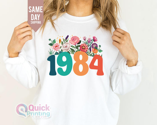 Wildflower 1984 Sweatshirt, Wildflower 1984 sweatshirt vintage, Wildflower 1984 sweatshirt mens, wild flower sweater, wildflower crewneck, Wildflower sweatshirt womens, Wildflower sweatshirt mens, 40th birthday shirt, 40th birthday t shirts, 40th birthday tshirt, 40th birthday t shirts ladies, 40th birthday tee shirts, 40th birthday t shirt women's, women's 40th birthday t shirts, women's 40th birthday shirt, 40 year birthday shirt, 40th birthday t shirts for women, forty birthday shirt