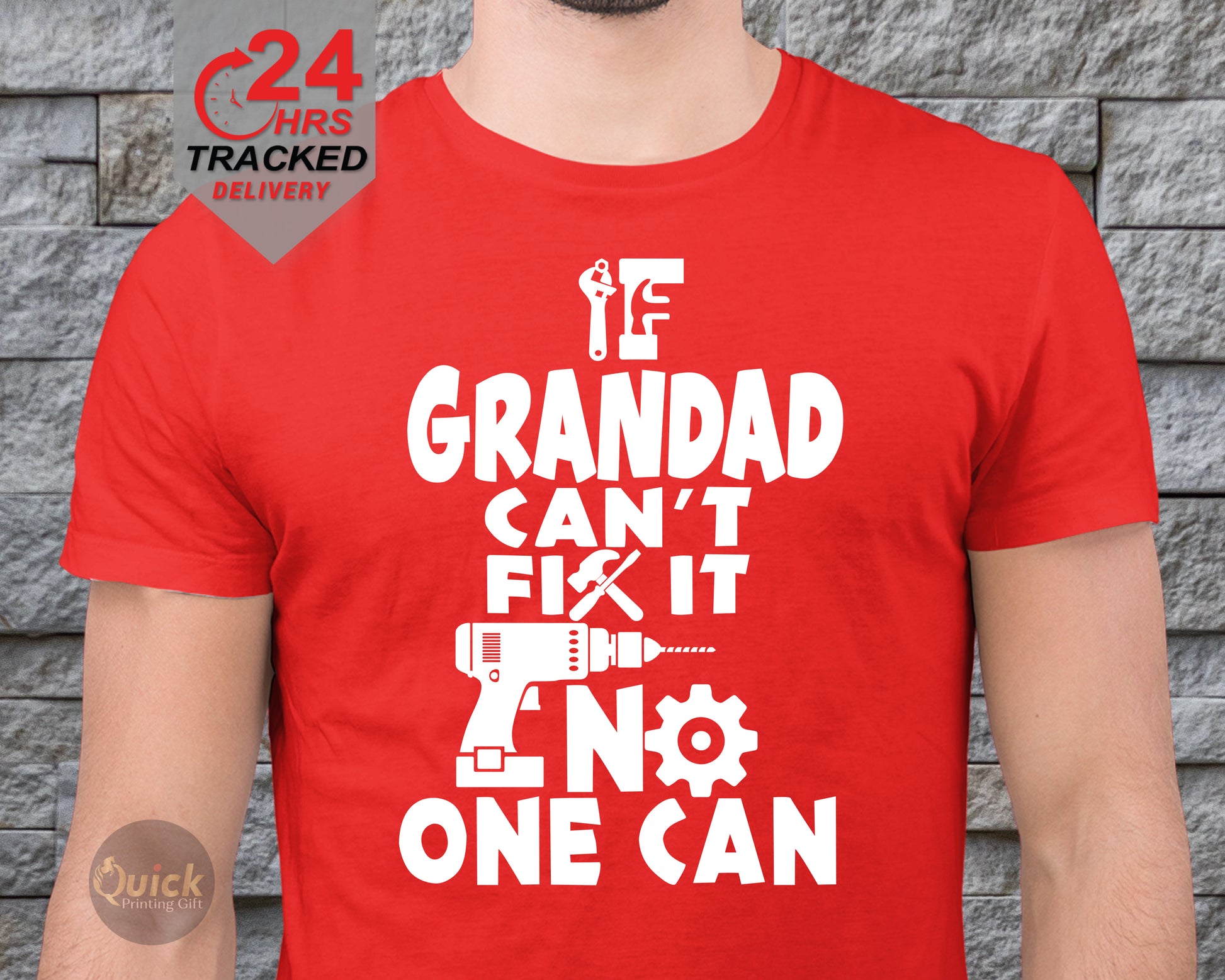 If Grandad Cant Fix It No One Can Tshirt