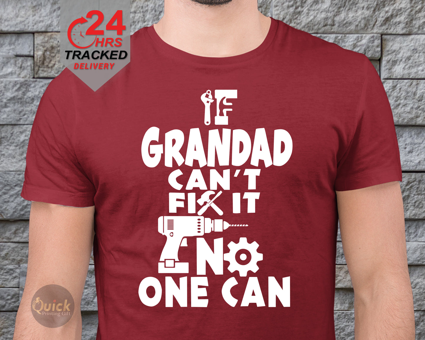 If Grandad Cant Fix It No One Can Tshirt